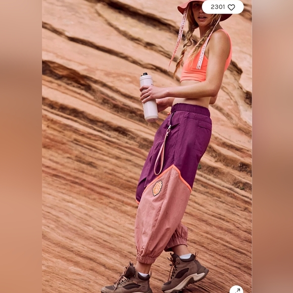 NWT FP Movement Freeflow Pants Deep Mulberry Xs Sm Med Lg - Picture 2 of 8